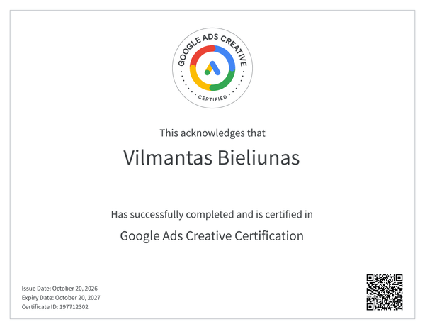 Google Ads Creative Certification